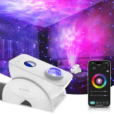 Image de Blubbel LED Projecteur Ciel Etoile, Intelligent Veilleuse Projecteur, 3D Galaxy Projector Starlight, App /Commande Vocale Compatible Alexa/Google/Wifi, Chambre Décorer, Lampe Veilleuse, Bébé, Enfants