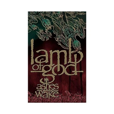 Image de Lamb OF God Poster ASHES THE WAKE (Taille unique) (Marron/Vert)