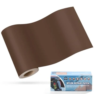 Image de Patchs autocollants en nylon, OAZ 10x160cm patch de réparation imperméable autocollant, nylon autocollant Vert d&#039;eau, pour tentes, doudoune, sac couchage, à mainmain