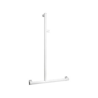 Image de barre d&#039;appui arsis en t ou l 3 points de fixations avec support douchette coulissant pellet 049920