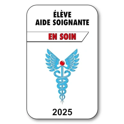 Image de SIGNAL SAFETY Autocollant Sticker Vignette Caducée 2024 pour Pare Brise en Vitrophanie V3 Élève Aide Soignante