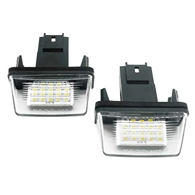 Image de Lampe LED de plaque d&#039;immatriculation pour Peugeot 206 207 307 308 406 Citroën C3/C4/C5/C6
