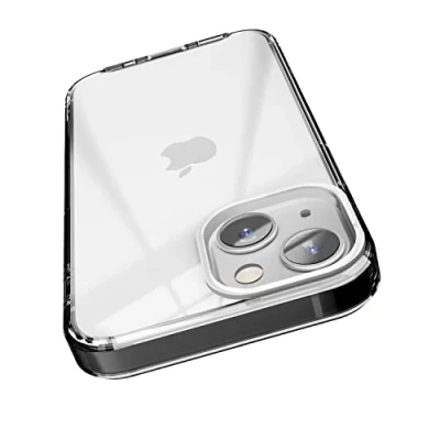 Image de elago Coque Hybride Transparente Compatible avec iPhone 13 Mini (5.4&quot;), Technologie PC + TPU, Étui Anti Jaunissant, Protection Complète du Corps Pare Chocs Antichoc (Noir)