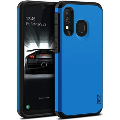 Image de BEZ® Coque pour Samsung A40, Housse Etui Galaxy A40 Antichoc Survivor Shockproof Double Protection Ultra Resistante, Bleu