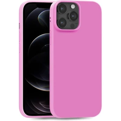 Image de MyGadget Coque pour iPhone 12 Pro Max Case TPU Souple Cover Protection Extra Fine &amp; Légère Étui Coloré Anti Choc et Rayures Mauve Rose