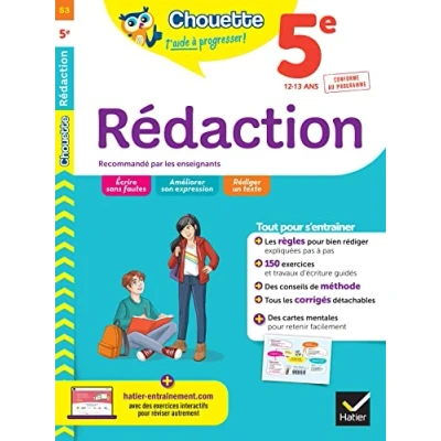 Image de Chouette Rédaction 5e cahier de révision et d&#039;entraînement recommandé par les enseignants (Broché)