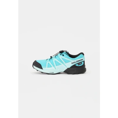 Image de Salomon Speedcross Waterproof J Unisex Chaussures de marche pour enfants, Taille: 38, Blue curacao/black/iced aqua Matière synthétique / textile