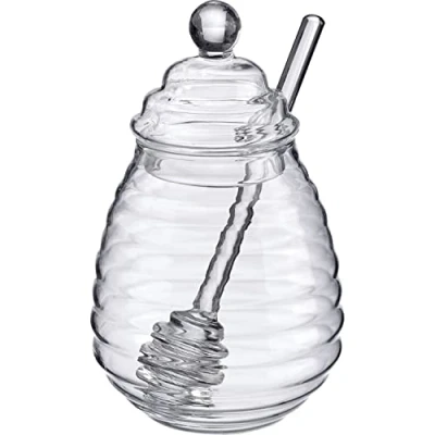Image de Westmark verre à miel, borosilicate de haute qualité, avec couvercle et cuillère capacité : env. 400 ml, verre, Melli, transparent, 65142260