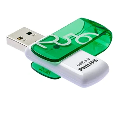 Image de Philips Vivid Édition Super Speed clé USB 3.0 256 Go avec Capuchon pivotant pour PC, Ordinateur Portable, Stockage de données informatiques, Vitesse Lecture jusqu&#039;à 100 Mo/s