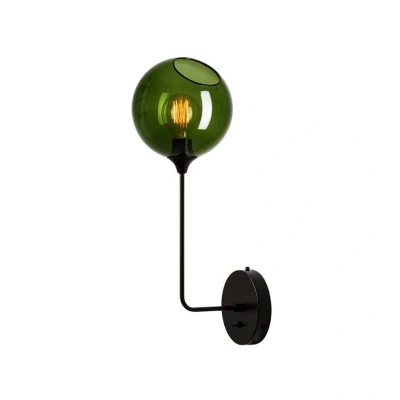 Image de DESIGN BY US Applique murale Ballroom Long, vert, verre soufflé