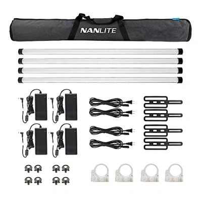 Image de NANLITE Kit de 4 Tubes RGB II Batterie DMX