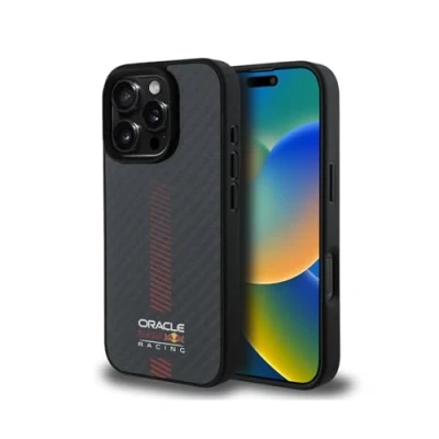 Image de Étui Red Bull pour iPhone 16 Pro Max 6.9 étui rigide noir Carbon Fiber Power Bar MagSafe Neuf