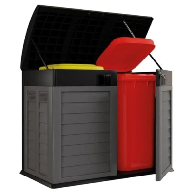 Image de Coffre de jardin INTEC 1500L Polypropylène Résistant aux intempéries Verrouillable