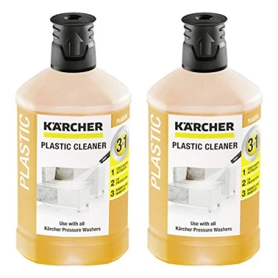 Image de 2x Kärcher RM 613 Nettoyant plastique 3 en 1 détergent pour nettoyeurs haute pression (1000ml)