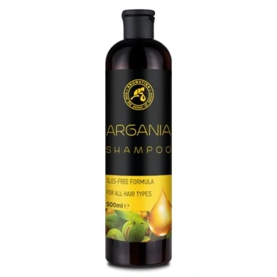 Image de Shampoing Argan 500ml à l&#039;Huile d&#039;Argan Hydratant Soins des Cheveux et du cuir Chevelu Brillant Tous Types de