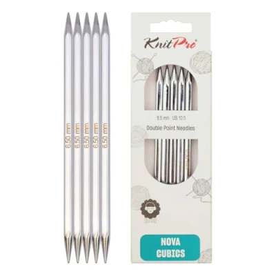 Image de KnitPro KP12114 Nova Cubique Aiguille Double Pointe Bois Multicolore 38,5 x 0,5 13 cm