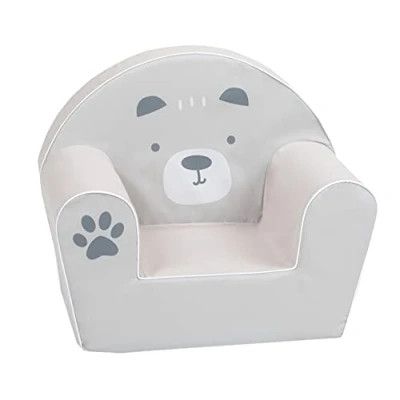 Image de KNORRTOYS.COM Knorrtoys 68380 Fauteuil pour Enfant Motif Ours Paul, Coton Mousse, Blanc