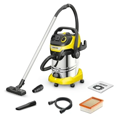 Image de Kärcher Aspirateur eau et poussières WD 6 P S V 30/6/22/T, Fonction Soufflerie, Puissance: 1300 W, Contenitore in Inox: 30 l, Flexible d&#039;aspiration: 2,2 m, Avec Prise