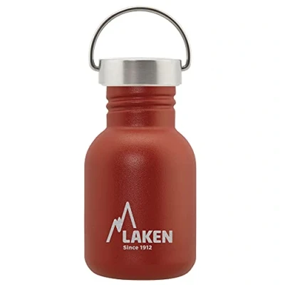 Image de LAKEN Bot. ac. inox Basic 350ml S/S tapón Rojo