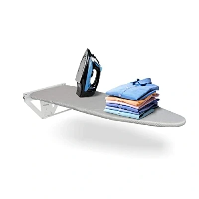 Image de Nisorpa Table à Repasser Murale, Repliable avec Housse résistante la Chaleur, compacte pour économiser de l&#039;espace.