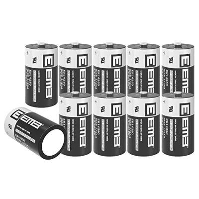 Image de EEMB Piles Lithium ER14250 LS14250 1/2AA Batterie 3,6V Lot de 10 Pile 14250 XL 050F SB AA02 TL 5902 2150 pour Collier Chien/Systèmes Sécurité Familiale