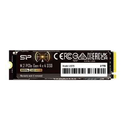Image de Silicon Power 2To US75 NVMe 4.0 Gen4 PCIe M.2 SSD R/W up to 7,000/6,500 MB/s (SP02KGBP44US7505)