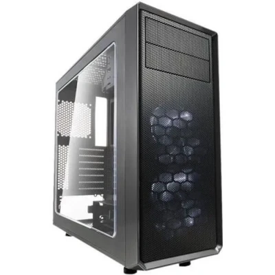 Image de Fractal Design Focus G Mid Tower Computer Case ATX High Airflow 2X Silent LL Series 120mm White LED Fans Included USB 3.0 Window Side Panel Grey