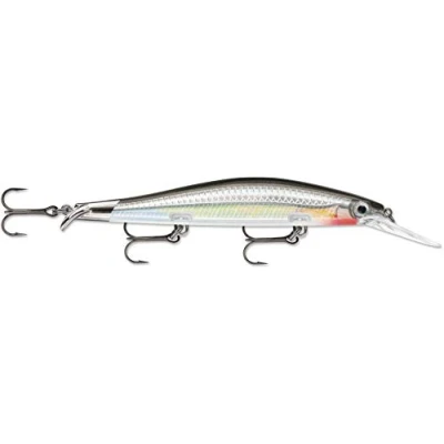 Image de Rapala Leurre de Pêche RipStop Deep Matériel pour Profondeurs avec 2 Bavettes d&#039;Eau Douce Profondeur Nage 2.4 2.9m 12cm / 15g Fabriqué en Estonie Silver