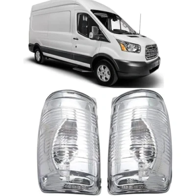 Image de Maso Lot de 2 verres rétroviseurs / clignotants latéraux compatibles avec Transit Mk8 à partir 2014, côté droit et gauche (MPN : 1847387, 1847389)