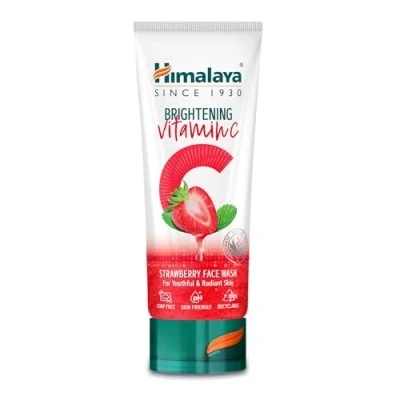 Image de Himalaya Nettoyant visage éclaircissant à la fraise et vitamine C de l&#039;Himalaya pour le Supprimer peau terne 100 ml