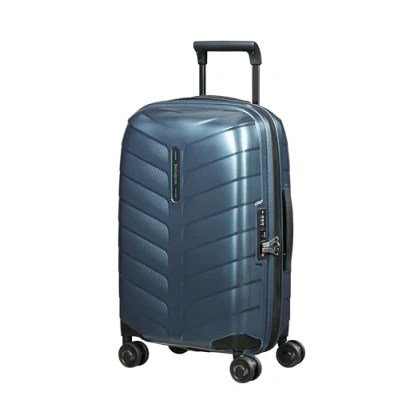 Image de Samsonite Attrix Spinner S, Bagage à Main Extensible, 55 cm, 38/44 L, Bleu (Bleu Acier)