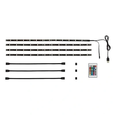 Image de Briloner Leuchten 2353 024 Rétroéclairage LED pour TV 32 78 pouces rubans lumineux USB dimmable et à changement de couleur télécommandé longueur : 4 x 50 cm