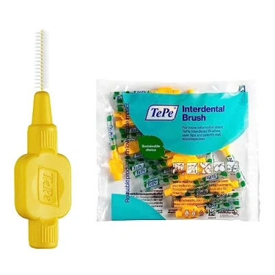 Image de TEPE Lot de 20 brossettes interdentaires d&#039;origine Jaune