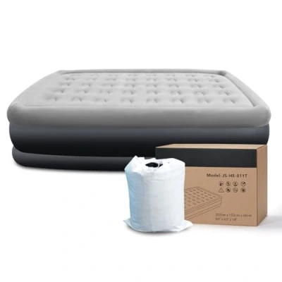 Image de Matelas gonflable KPUY, 203 x 152 46 cm, noir