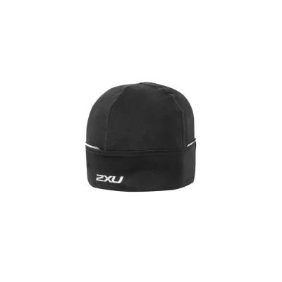 Image de 2XU Bonnet Run Casquette, Noir, Taille Unique Mixte