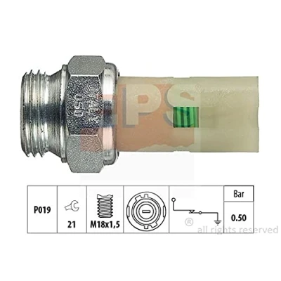 Image de EPS 1.800.075 Sonde De Pression d&#039;Huile M18x1,5 1 Made in Italy OE Equivalent RENAULT: CLIO 1, ESPACE 3, Rapid, VOLVO: S40 I, 440 K