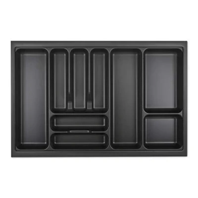 Image de Orga Box I Range couverts 719 x 473 gris lave avec structure perlée pour Tandembox Antaro/Intivo et ModernBox dans armoire de 80 cm