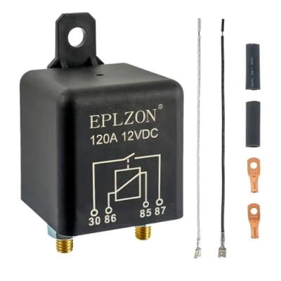 Image de EPLZON 120A 120 AMP 12V DC 4 PIN SPST starter Relay Continu de travail Relais Heavy Duty Car Power pour Camion Marine RV Camping