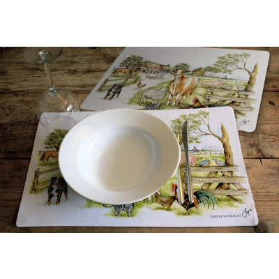 Image de Hofman Set de table Farm Shop One Size Couleur Moins