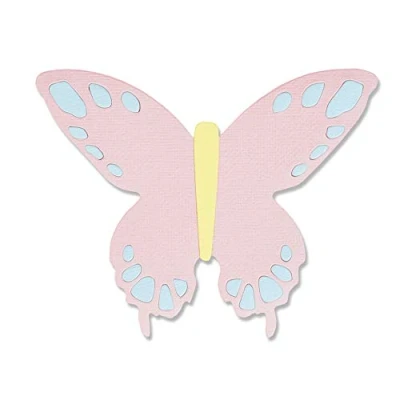 Image de Sizzix 665100 Moule Bigz Papillon en Saule par Jessica Scott Matrices de découpe pour Scrapbooking, Multicolor, Taille unique