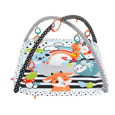 Image de Fisher Price Tapis Sensoriel Bébé 3 en 1 dès Mois D&#039;éveil et de Jeux avec Lumières Sons pour Enfants Jouets D&#039;activité Développement Idée Cadeau Naissance Fille Garçon, HPF39