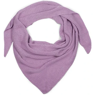 Image de styleBREAKER Écharpe triangle XXL pour femmes avec motif de grain riz en couleurs unies, écharpe, écharpe légère 01020042, couleur:Lilas