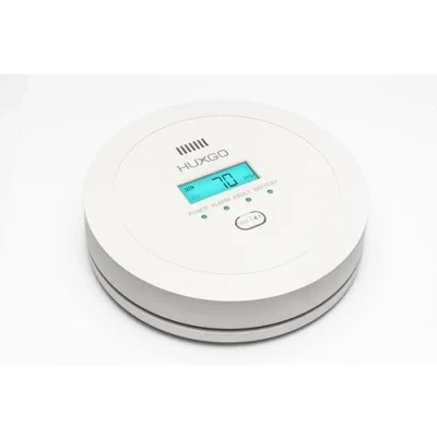 Image de HUXGO® Detecteur Monoxyde Carbone HXAC01 Capteur CO Haute Précision, Écran LCD Rétroéclairé Alarme à Piles pour la Maison
