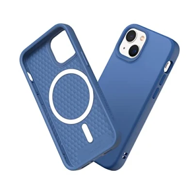 Image de RhinoShield Coque Compatible avec [iPhone 13 Mini] SolidSuit Magsafe Fine Technologie d&#039;absorption des Chocs et Finition Premium Matte Bleu Cobalt