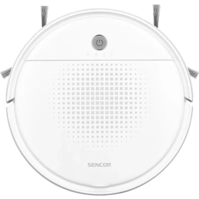 Image de SENCOR Robot Aspirateur Laveur SRV 1550WH Ultra Silencieux et Compact, Navigation Intelligente Technologie Smart Room Fonction Mop, Idéal pour Poils d&#039;animaux