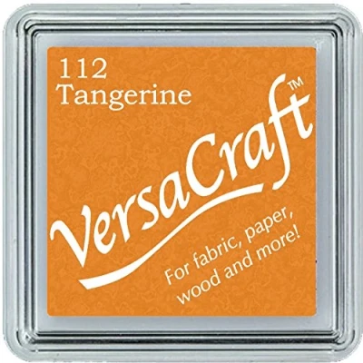 Image de Tsukineko Vk 118 Tampon d’Encre Jaune Citron, Petite, Mandarine, 3.4 x 2 cm