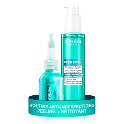 Image de L&#039;Oréal Paris Routine Anti Imperfections Peeling Exfoliant + Nettoyant Enrichi En Acide Salicylique