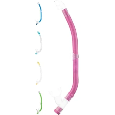 Image de Cressi Top Snorkel Tuba de Plongée/Natation Mixte, Bleu, Uni