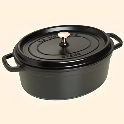 Image de Cocotte ovale en fonte à picots 33 cm 6.70 li…