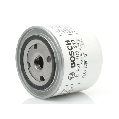 Image de BOSCH 0 451 103 219 Filtre à huile 3/4&quot; 16 UNF avec deux clapets de non retour vissé VOLVO: 240 Break, 940 II V90 I Break